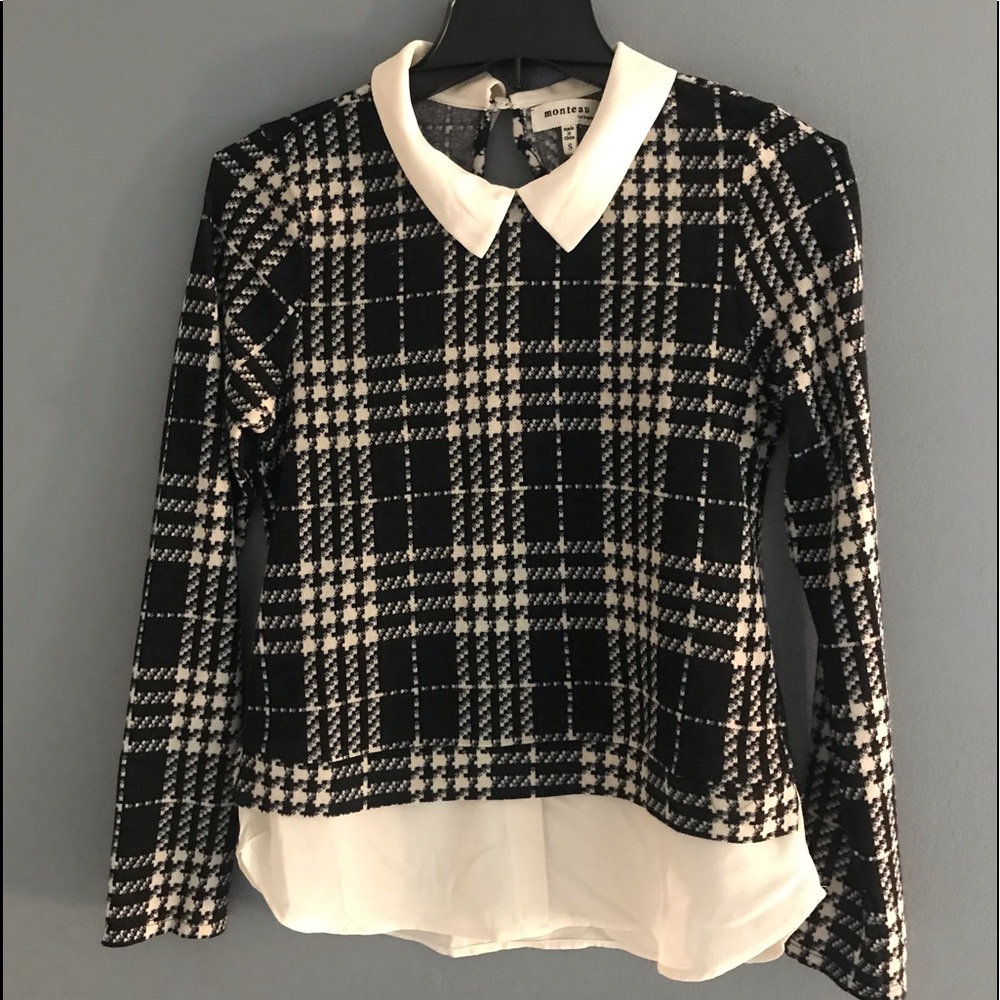 CLASSY POINTED FLAT COLLAR BLOUSE🌑